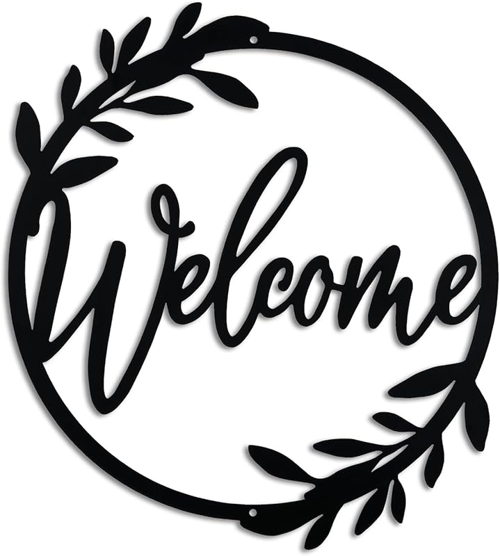 AERLO Metal Welcome Sign Front