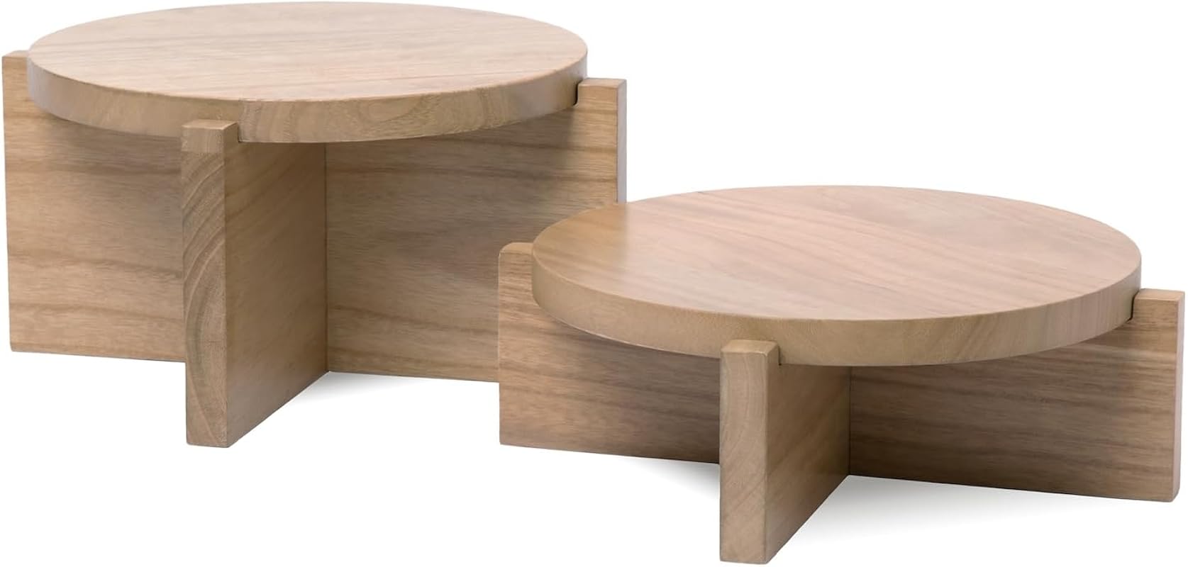 AERLO Wooden Risers Decorative Farmhouse